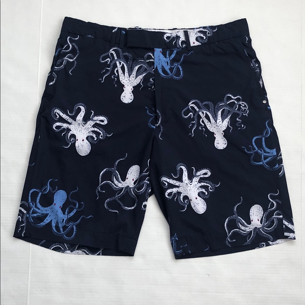 RLX Ralph Lauren x Billy Horschel Octopus Print Golf Shorts Activewear 34